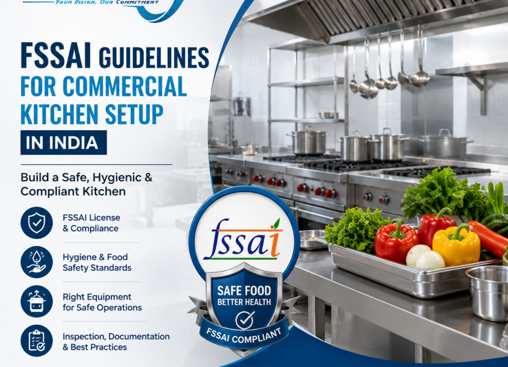 FSSAI Guidelines for Commercial Kitchen Setup in India